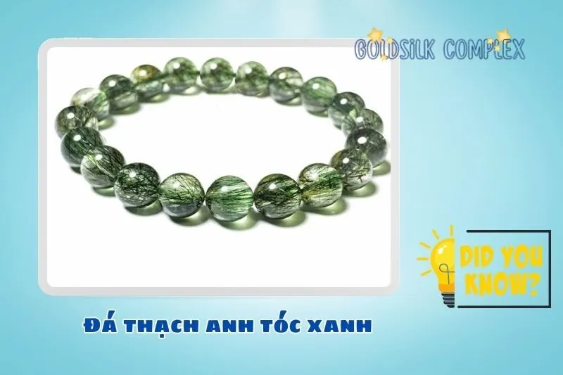 Đá thạch anh tóc xanh là gì? Nguồn gốc và đặc điểm nhận biết